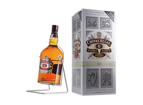 东莞芝华士12年威士忌回收4500ml 9斤装4.5L进口Chivas Regal洋酒礼盒