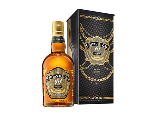 东莞芝华士15年回收Chivas Regal XV Balmain巴尔曼联名限定版700ml苏格兰调配型威士忌洋酒