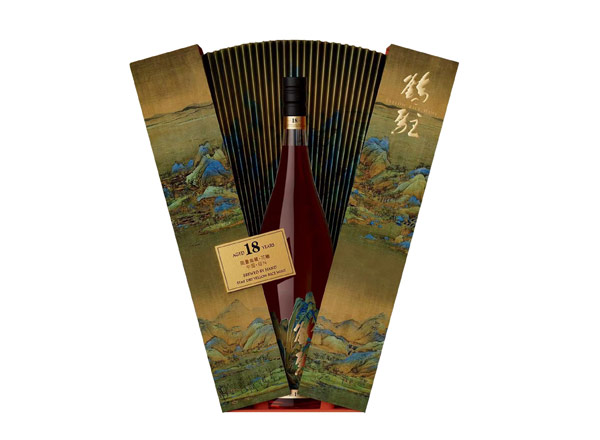 东莞鹤驻18年黄酒回收鹤驻新花雕18年珍藏版千里江山图