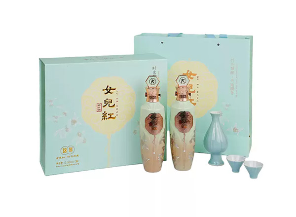 东莞黄酒回收女儿红18年黄酒十八年桂花林藏老酒500ml*2礼盒装行情价格