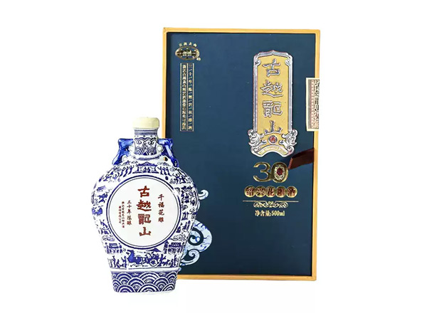 东莞黄酒回收古越龙山黄酒千福花雕三十年陈酿绍兴花雕酒500ml礼盒装